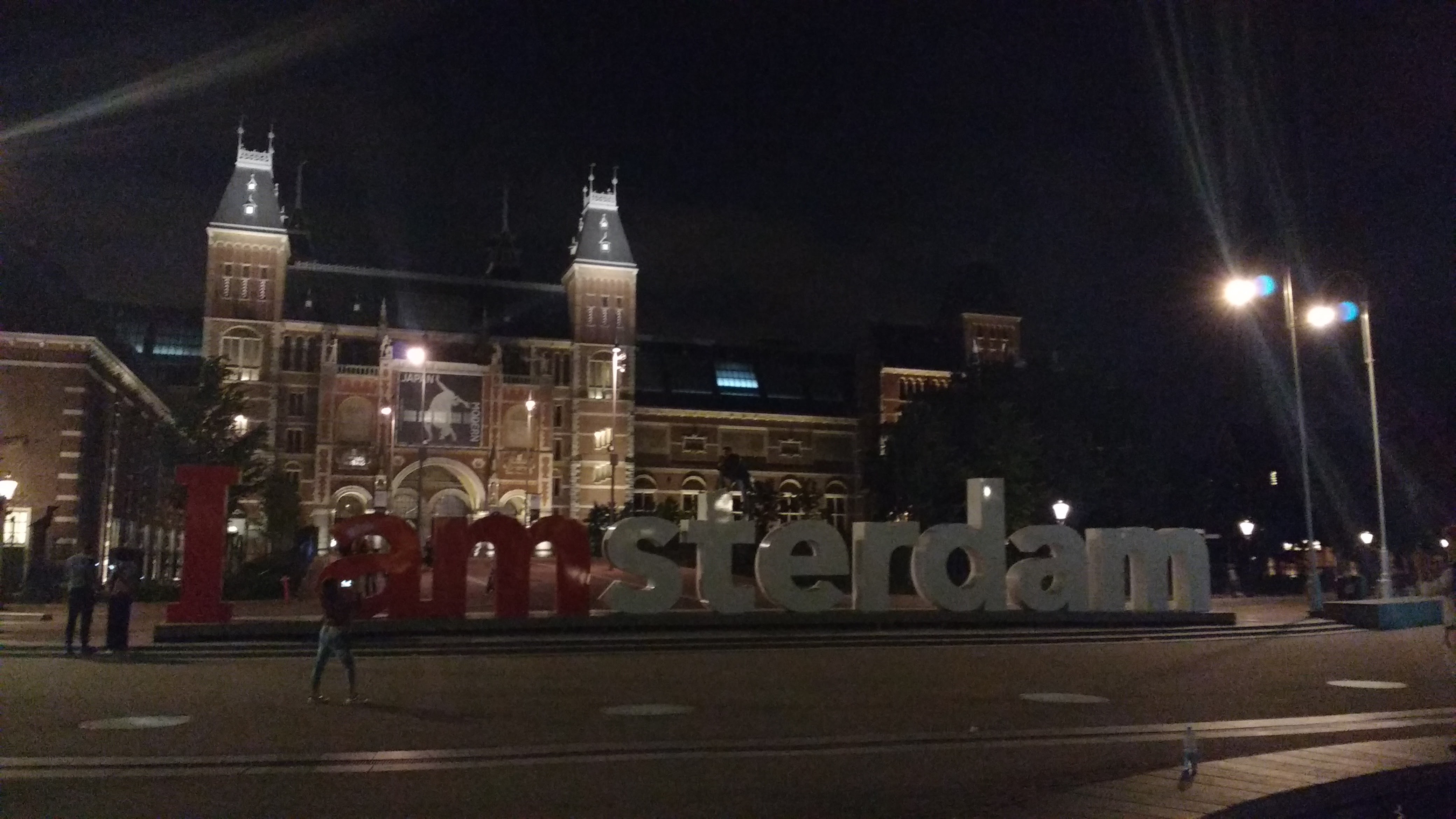 Amsterdam's Rijksmuseum (and its famous sign) was a popular destination when our choir weren't singing